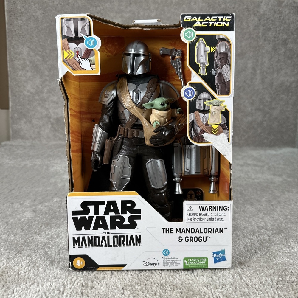Star Wars Galactic Action The Mandalorian & Grogu Interactive Electronic 12-Inch